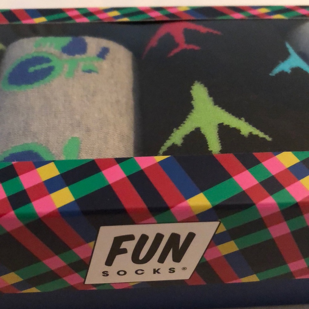 Fun Socks - gift pack of 4. Bikes & planes - Picture 5 of 6